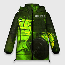 Куртка зимняя женская STALKER 2 капсулы осознания, цвет: 3D-светло-серый