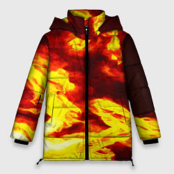 Куртка зимняя женская Огненное безумие, цвет: 3D-черный