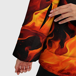 Куртка зимняя женская Пламя в темноте, цвет: 3D-светло-серый — фото 2