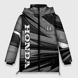 Женская зимняя куртка Honda - монохромный спортивный