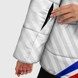 Куртка зимняя женская Герб РФ - классические цвета флага, цвет: 3D-светло-серый — фото 2