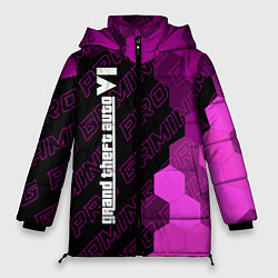 Куртка зимняя женская GTA 6 pro gaming по-вертикали, цвет: 3D-черный