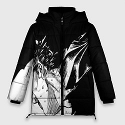 Женская зимняя куртка Берсерк Гатс в чёрных доспехах