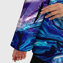 Куртка зимняя женская Фиолетовая акула, цвет: 3D-светло-серый — фото 2