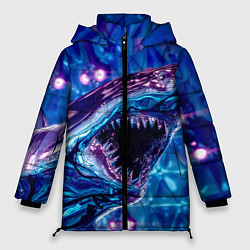 Женская зимняя куртка Фиолетовая акула