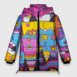 Куртка зимняя женская Странные странности, цвет: 3D-светло-серый