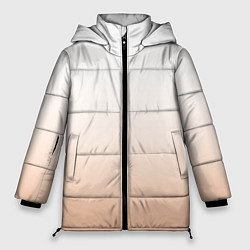 Куртка зимняя женская Персиково-белый градиент, цвет: 3D-черный