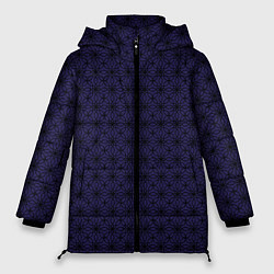 Женская зимняя куртка Изысканный фиолетовый с узорами
