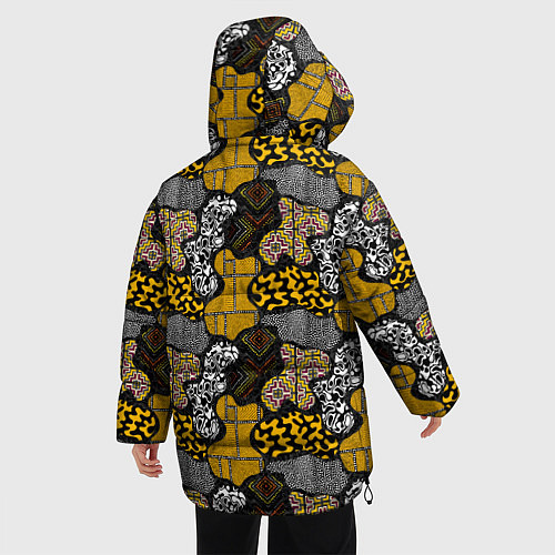 Женская зимняя куртка Abstract pattern / 3D-Черный – фото 4
