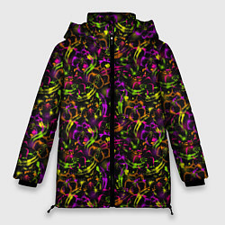 Куртка зимняя женская Color bright pattern, цвет: 3D-светло-серый