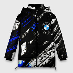 Женская зимняя куртка BMW stripes color auto sport