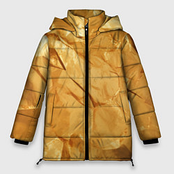 Куртка зимняя женская Золотая поверхность камня, цвет: 3D-красный