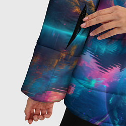 Куртка зимняя женская Неоновая луна, цвет: 3D-светло-серый — фото 2
