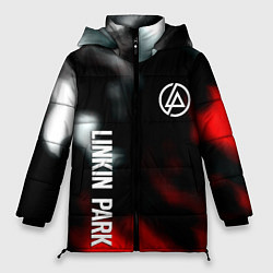 Куртка зимняя женская Linkin park flame, цвет: 3D-красный