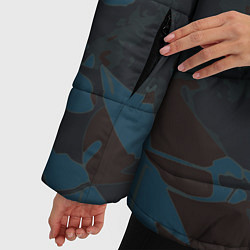Куртка зимняя женская Абстрактный камуфляж, цвет: 3D-черный — фото 2