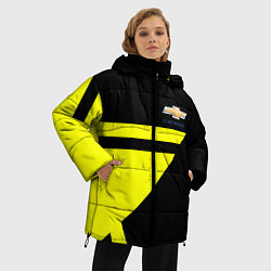 Куртка зимняя женская Chevrolet yellow star, цвет: 3D-светло-серый — фото 2