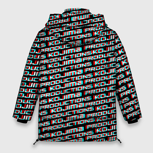 Женская зимняя куртка Kojima glitch pattern studio / 3D-Красный – фото 2
