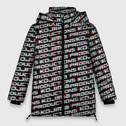 Женская зимняя куртка Kojima glitch pattern studio