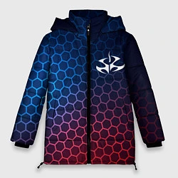 Куртка зимняя женская Hitman неоновые соты, цвет: 3D-черный