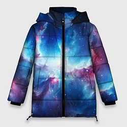 Куртка зимняя женская Fascinating cosmic expanses, цвет: 3D-черный