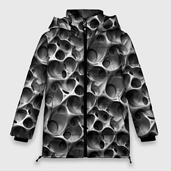 Куртка зимняя женская Металл - текстура, цвет: 3D-светло-серый
