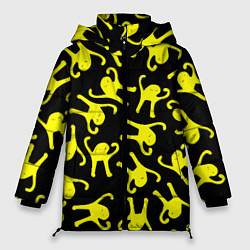 Куртка зимняя женская Ъуъ съука pattern mem, цвет: 3D-черный