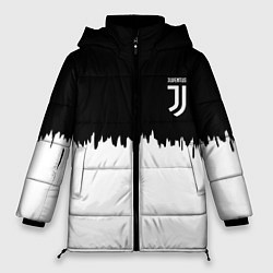 Куртка зимняя женская Juventus белый огонь текстура, цвет: 3D-красный