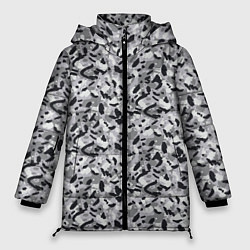 Женская зимняя куртка Пикселированный городской серый камуфляж