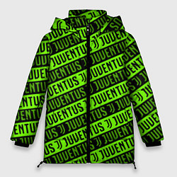 Женская зимняя куртка Juventus green pattern sport