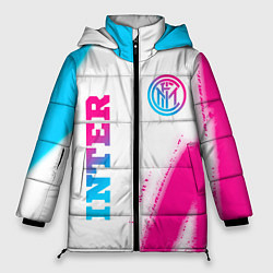 Женская зимняя куртка Inter neon gradient style вертикально