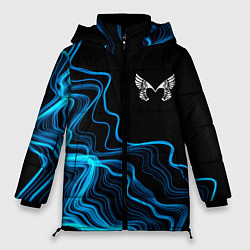 Куртка зимняя женская Placebo sound wave, цвет: 3D-черный