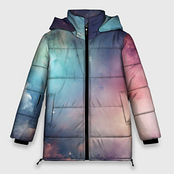 Куртка зимняя женская Нежный космос, цвет: 3D-светло-серый