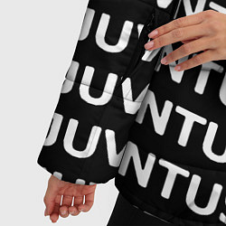Куртка зимняя женская Juventus pattern fc club steel, цвет: 3D-черный — фото 2