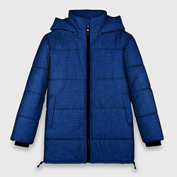Куртка зимняя женская Текстура синий однотонный, цвет: 3D-светло-серый