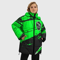 Куртка зимняя женская Roma sport green, цвет: 3D-черный — фото 2