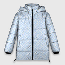 Женская зимняя куртка Паттерн бело-голубой