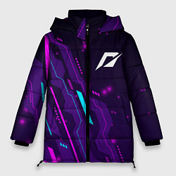 Куртка зимняя женская Need for Speed neon gaming, цвет: 3D-черный