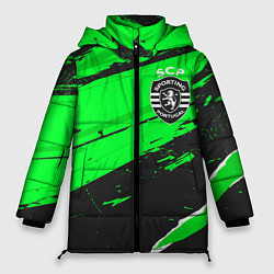 Куртка зимняя женская Sporting sport green, цвет: 3D-черный