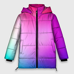 Куртка зимняя женская Colorful gradient, цвет: 3D-светло-серый