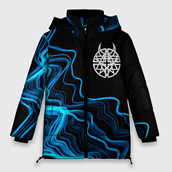 Куртка зимняя женская Disturbed sound wave, цвет: 3D-черный