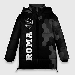 Женская зимняя куртка Roma sport на темном фоне по-вертикали