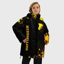 Куртка зимняя женская Hoffenheim - gold gradient вертикально, цвет: 3D-черный — фото 2