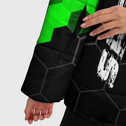 Куртка зимняя женская Citroen green sport hexagon, цвет: 3D-черный — фото 2