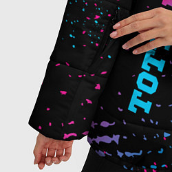 Куртка зимняя женская Tottenham - neon gradient вертикально, цвет: 3D-черный — фото 2