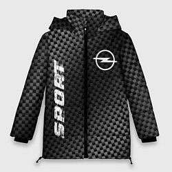 Куртка зимняя женская Opel sport carbon, цвет: 3D-черный