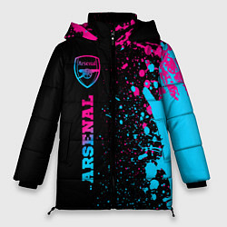 Женская зимняя куртка Arsenal - neon gradient по-вертикали