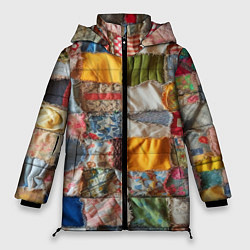 Женская зимняя куртка Patchwork - ai art