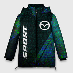 Женская зимняя куртка Mazda sport glitch blue