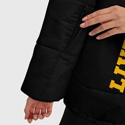 Куртка зимняя женская Liverpool - gold gradient по-вертикали, цвет: 3D-черный — фото 2