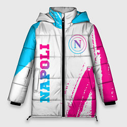 Куртка зимняя женская Napoli neon gradient style вертикально, цвет: 3D-черный